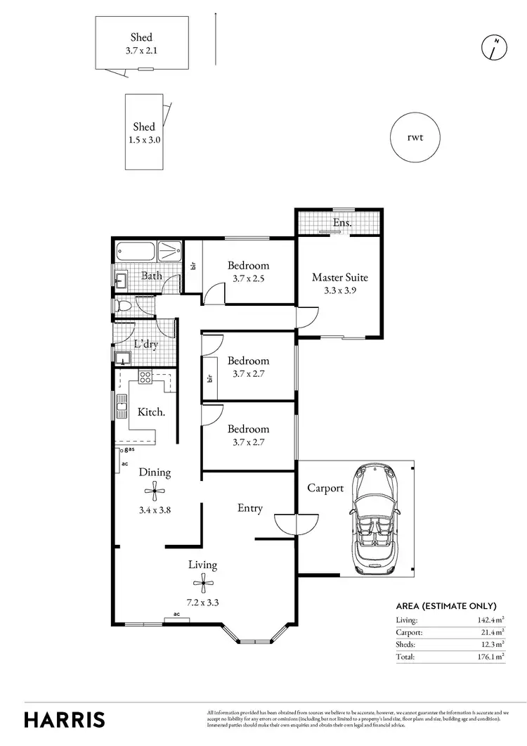 Floorplan of Homely house listing, 62 Baker Street, Littlehampton SA 5250