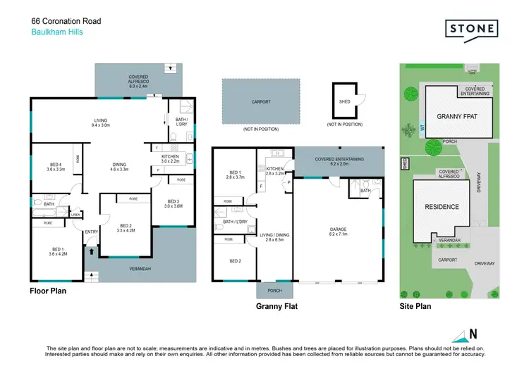 Floorplan of Homely house listing, 66 & 66A Coronation Road, Baulkham Hills NSW 2153