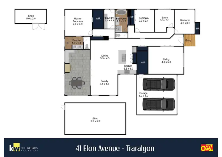 Floorplan of Homely house listing, 41 Eton Avenue, Traralgon VIC 3844