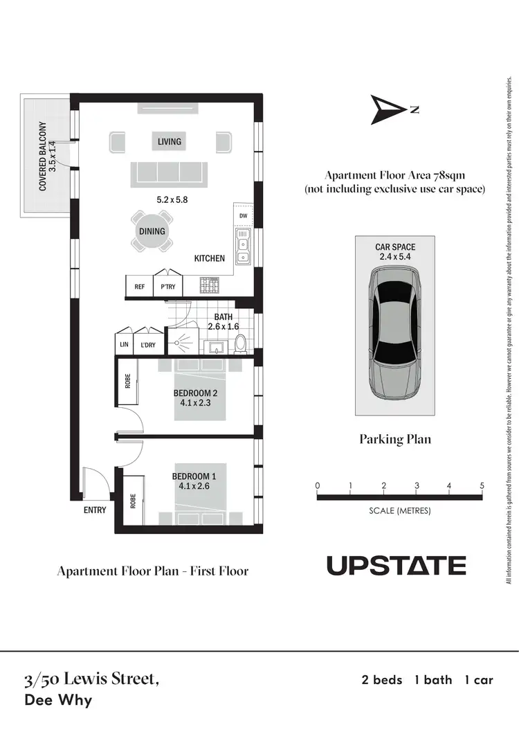 Floorplan of Homely unit listing, 3/50 Lewis Street, Dee Why NSW 2099