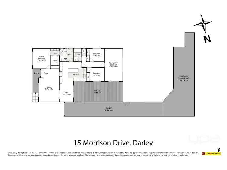 Floorplan of Homely house listing, 15 Morrison Drive, Darley VIC 3340