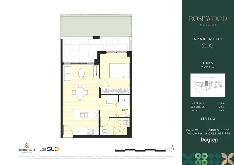 Floorplan of Homely apartment listing, 203/6 Maclaurin Parade, Roseville NSW 2069