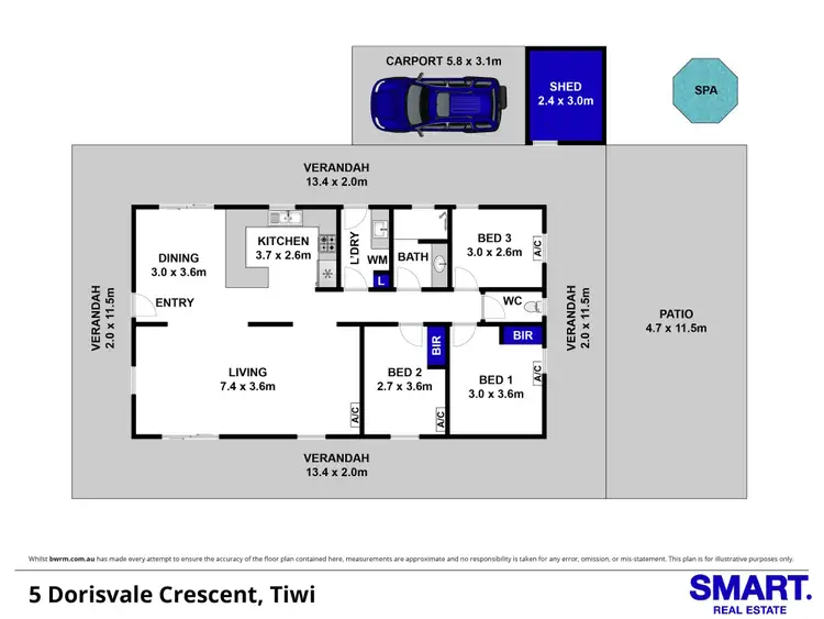 Floorplan of Homely house listing, 5 Dorisvale Crescent, Tiwi NT 810