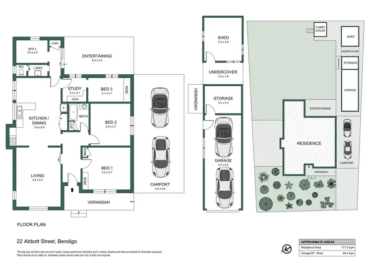 Floorplan of Homely house listing, 22 Abbott Street, Bendigo VIC 3550