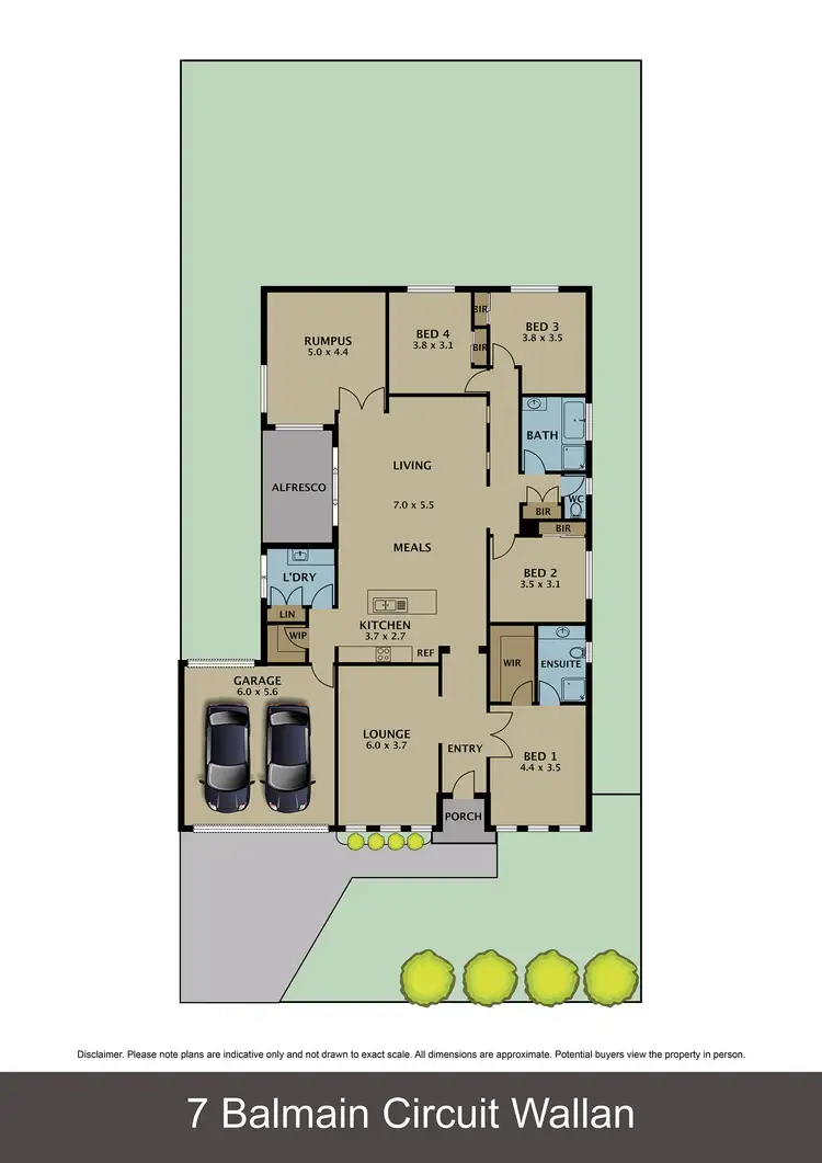Floorplan of Homely house listing, 7 Balmain Circuit, Wallan VIC 3756