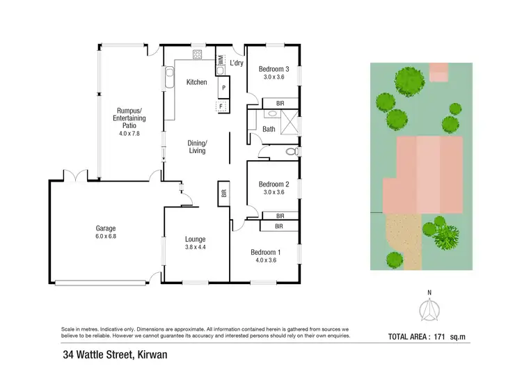 Floorplan of Homely house listing, 34 Wattle Street, Kirwan QLD 4817