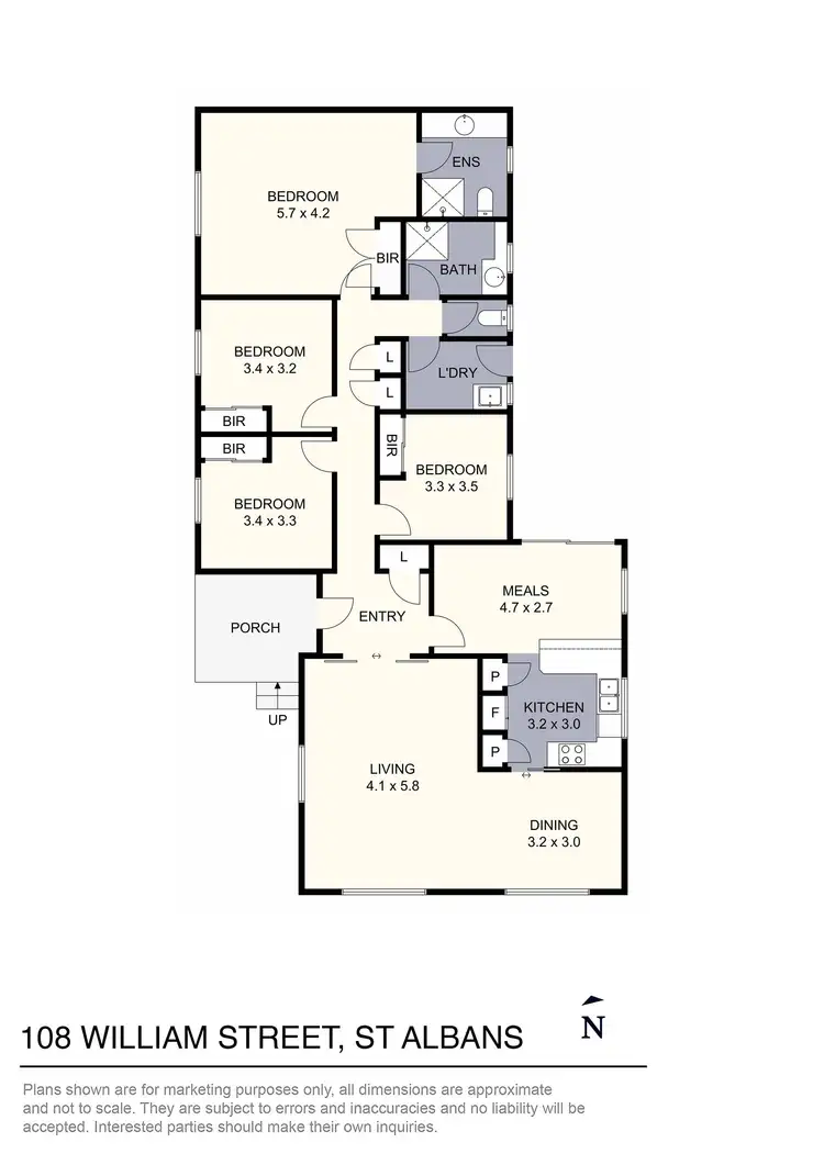 Floorplan of Homely house listing, 108 William Street, St Albans VIC 3021