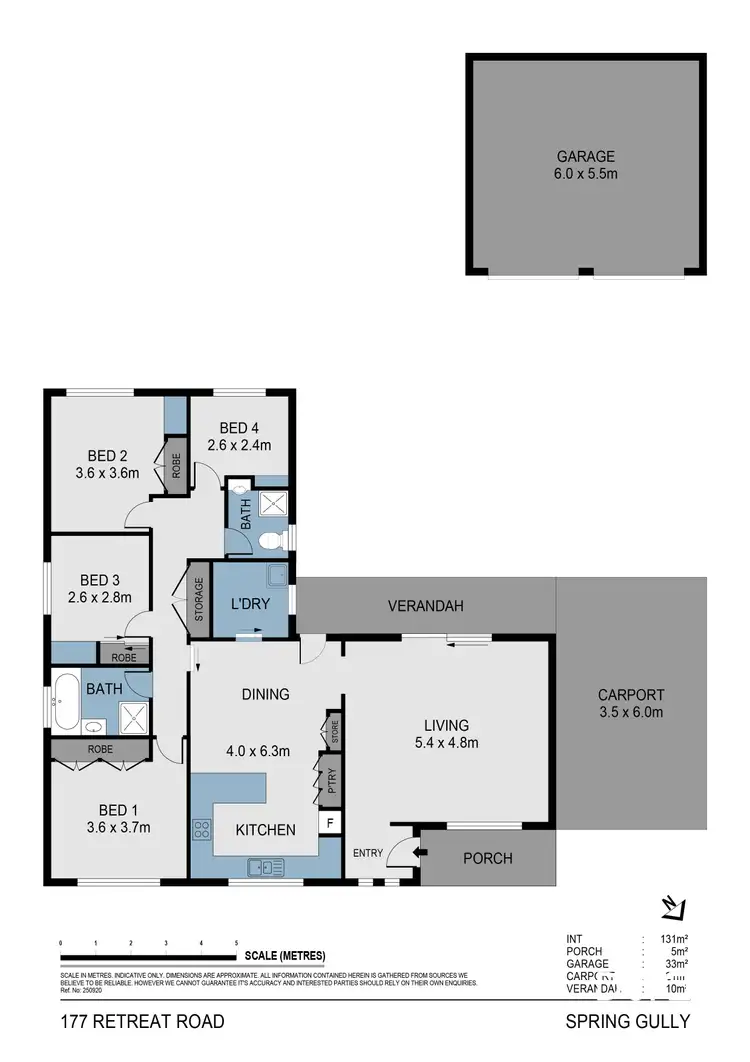 Floorplan of Homely house listing, 177 Retreat Road, Spring Gully VIC 3550