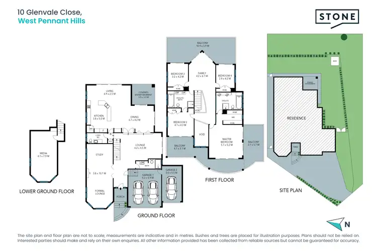 Floorplan of Homely house listing, 10 Glenvale Close, West Pennant Hills NSW 2125