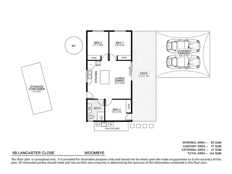 Floorplan of Homely house listing, 5b Lancaster Close, Woombye QLD 4559