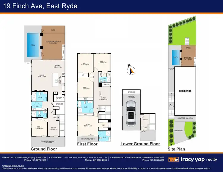 Floorplan of Homely semi-detached listing, 19 Finch Avenue, Ryde NSW 2112