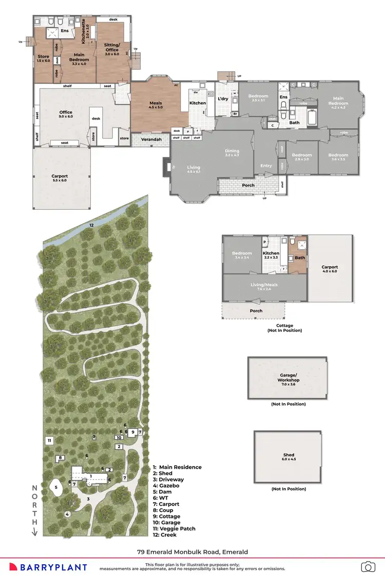 Floorplan of Homely house listing, 79 Emerald-Monbulk Road, Emerald VIC 3782