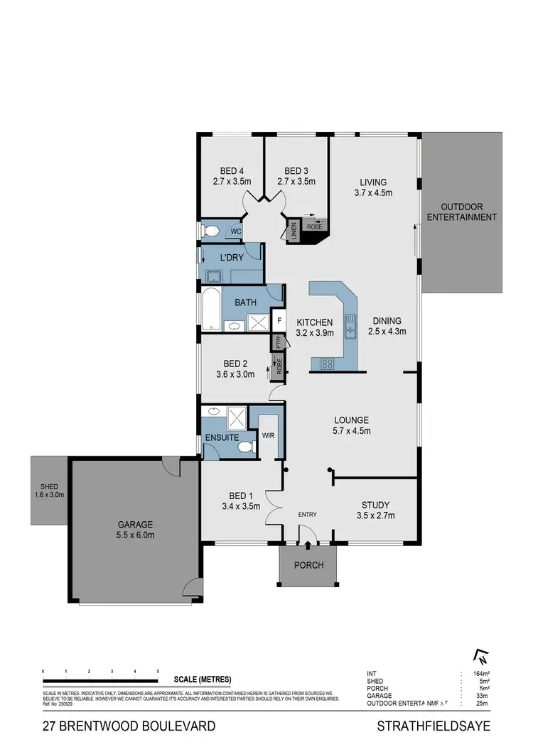 Floorplan of Homely house listing, 27 Brentwood Boulevard, Strathfieldsaye VIC 3551