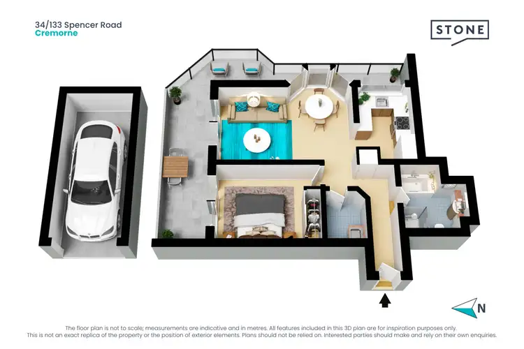 Floorplan of Homely apartment listing, 34/133 Spencer Road, Cremorne NSW 2090
