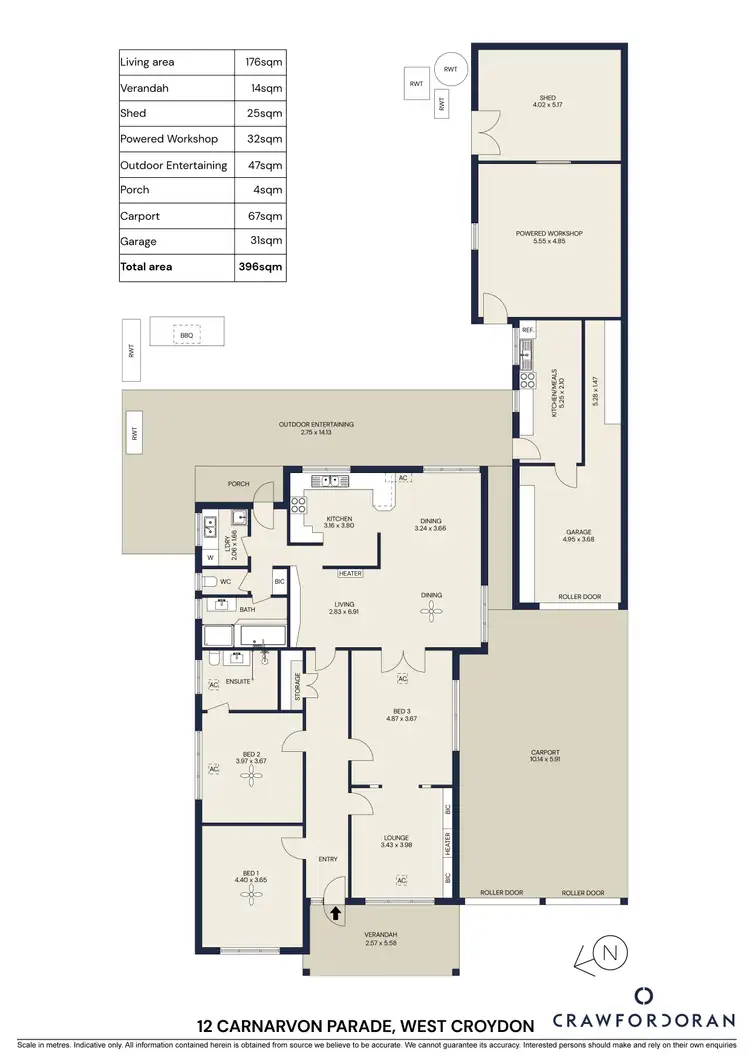 Floorplan of Homely house listing, 12 Carnarvon Parade, West Croydon SA 5008