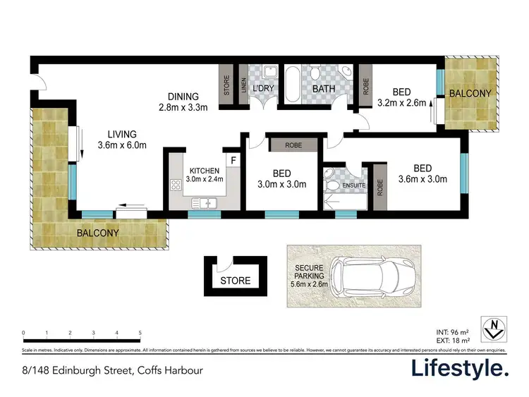 Floorplan of Homely apartment listing, 8/148 Edinburgh Street, Coffs Harbour NSW 2450