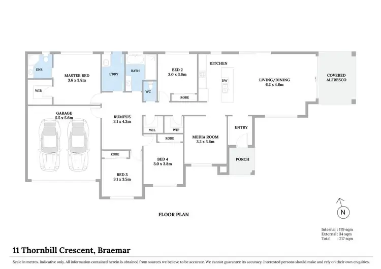 Floorplan of Homely house listing, 11 Thornbill Crescent, Braemar NSW 2575