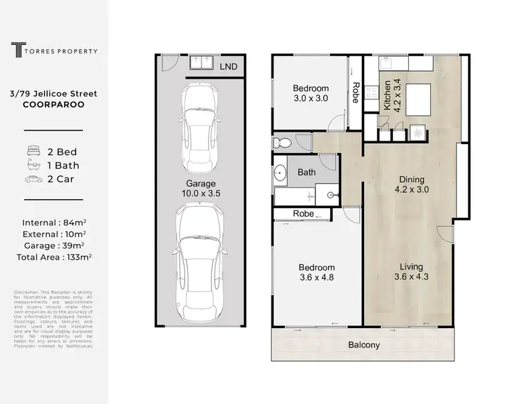 Floorplan of Homely unit listing, 3/79 Jellicoe Street, Coorparoo QLD 4151