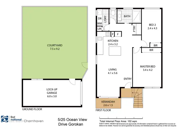 Floorplan of Homely townhouse listing, 5/25-27 Ocean View Road, Gorokan NSW 2263