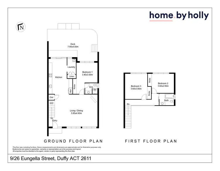 Floorplan of Homely townhouse listing, 9/26 Eungella Street, Duffy ACT 2611