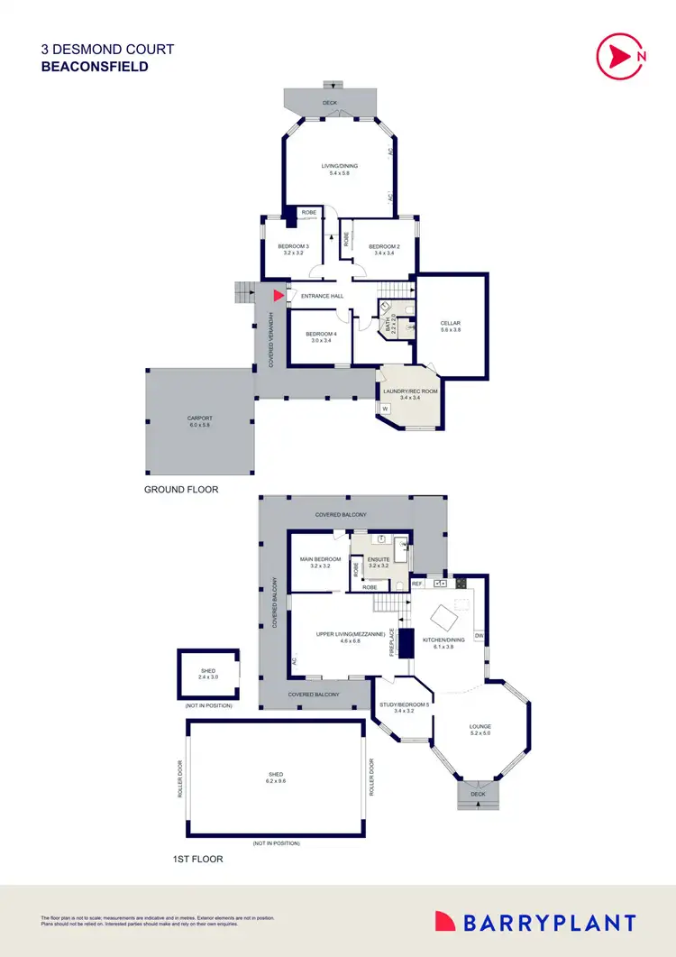 Floorplan of Homely house listing, 3 Desmond Court, Beaconsfield VIC 3807