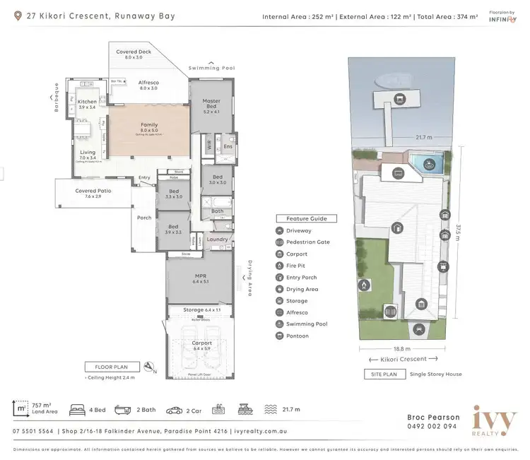 Floorplan of Homely house listing, 27 Kikori Crescent, Runaway Bay QLD 4216