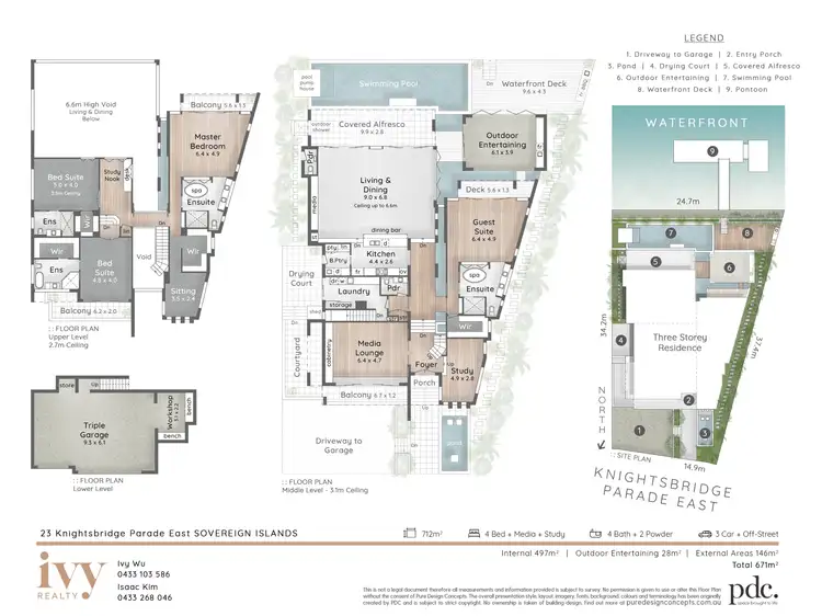 Floorplan of Homely house listing, 23 Knightsbridge Parade East, Sovereign Islands QLD 4216