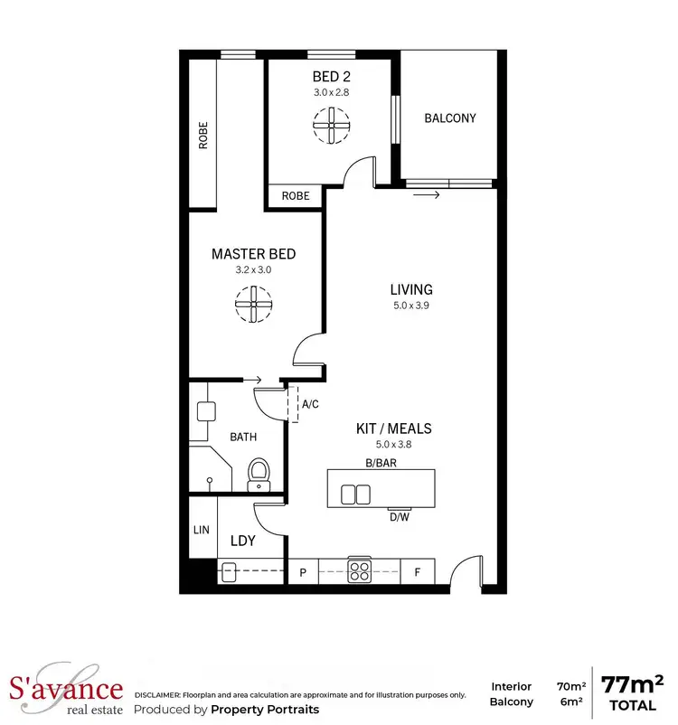 Floorplan of Homely apartment listing, 305/14 Gilbert Street, Adelaide SA 5000