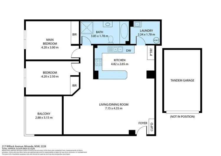 Floorplan of Homely unit listing, 2/17-21 Willock Avenue, Miranda NSW 2228