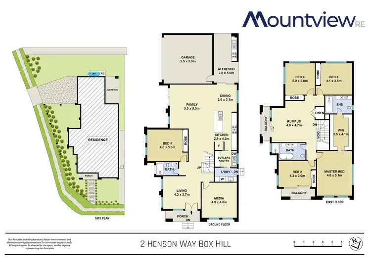 Floorplan of Homely house listing, 2 Henson Way, Box Hill NSW 2765