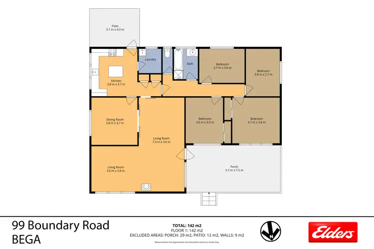 Floorplan of Homely rural property listing, 99 Boundary Road, Bega NSW 2550