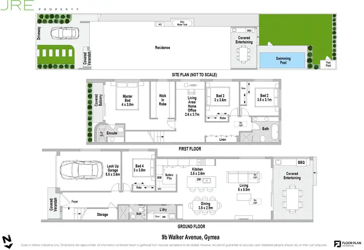Floorplan of Homely semi-detached listing, 9B Walker Avenue, Gymea NSW 2227