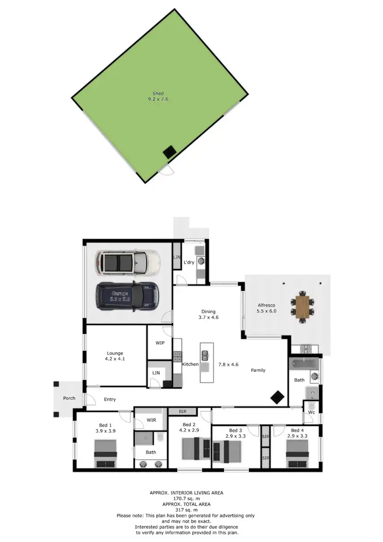 Floorplan of Homely house listing, 4 Davis Court, Tangambalanga VIC 3691