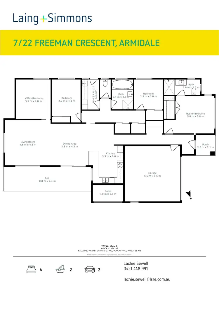 Floorplan of Homely house listing, 7/22 Freeman Crescent, Armidale NSW 2350