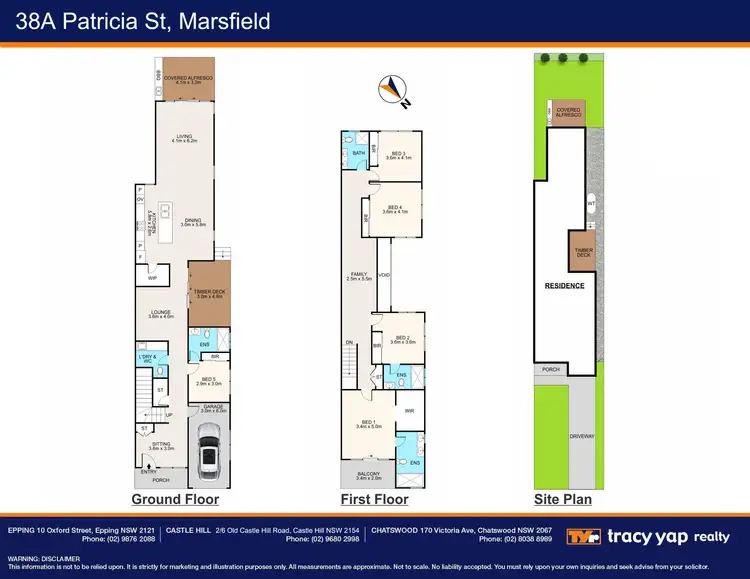 Floorplan of Homely semi-detached listing, 38a Patricia Street, Marsfield NSW 2122