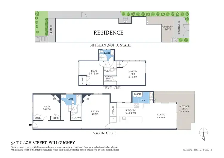 Floorplan of Homely house listing, 52 Tulloh Street, Willoughby NSW 2068