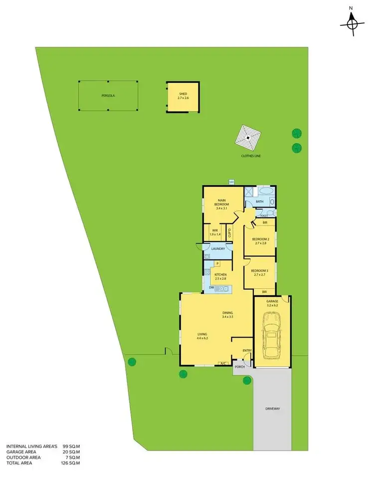 Floorplan of Homely house listing, 1 Pip Street, Skye VIC 3977