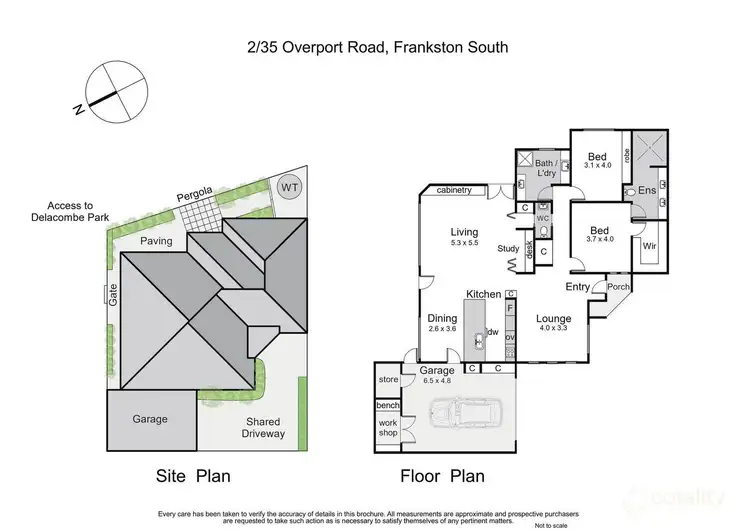 Floorplan of Homely unit listing, 2/35 Overport Road, Frankston South VIC 3199