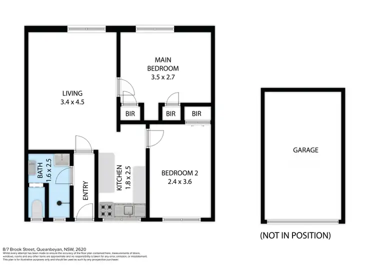 Floorplan of Homely unit listing, 8/7 Brook Street, Queanbeyan NSW 2620