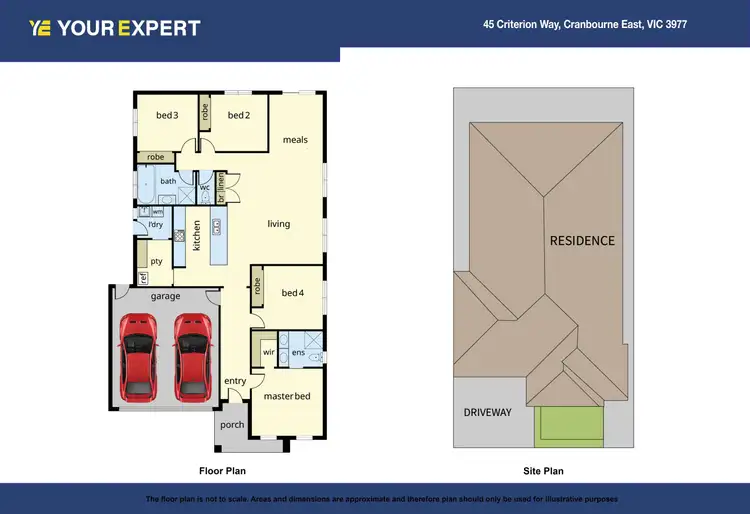 Floorplan of Homely house listing, 45 Criterion Way, Cranbourne East VIC 3977