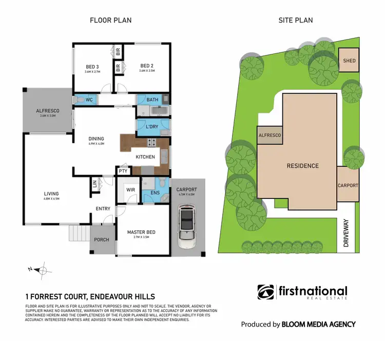 Floorplan of Homely house listing, 1 Forrest Court, Endeavour Hills VIC 3802