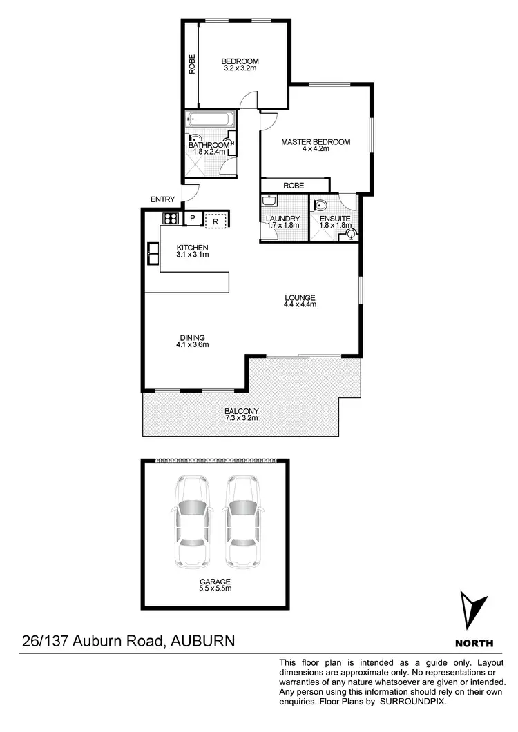 Floorplan of Homely unit listing, 26/137 Auburn Road, Auburn NSW 2144