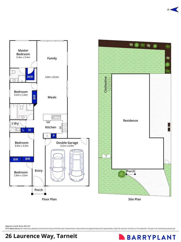 Floorplan of Homely house listing, 26 Laurence Way, Tarneit VIC 3029