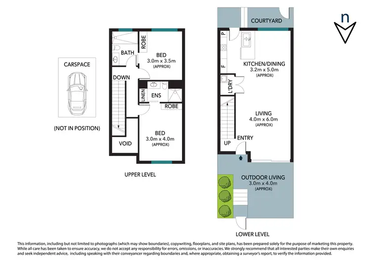 Floorplan of Homely townhouse listing, 2/1 Avena Path, Waratah West NSW 2298
