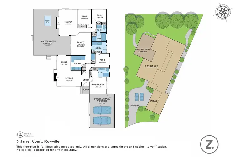 Floorplan of Homely house listing, 3 Jarrett Court, Rowville VIC 3178