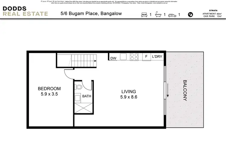 Floorplan of Homely apartment listing, 5/6 Bugam Place, Bangalow NSW 2479