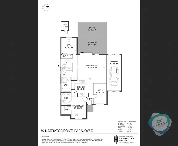 Floorplan of Homely house listing, 59 Liberator Drive, Paralowie SA 5108