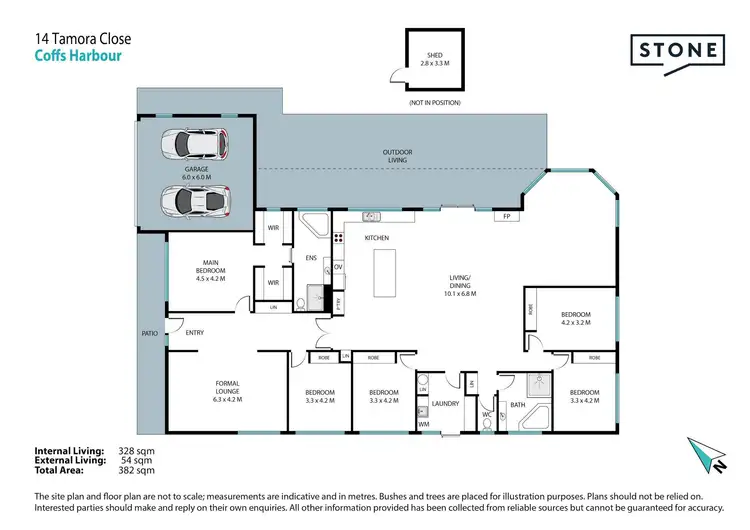 Floorplan of Homely house listing, 14 Tamora Close, Coffs Harbour NSW 2450