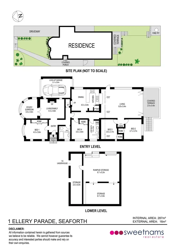 Floorplan of Homely house listing, 1 Ellery Parade, Seaforth NSW 2092