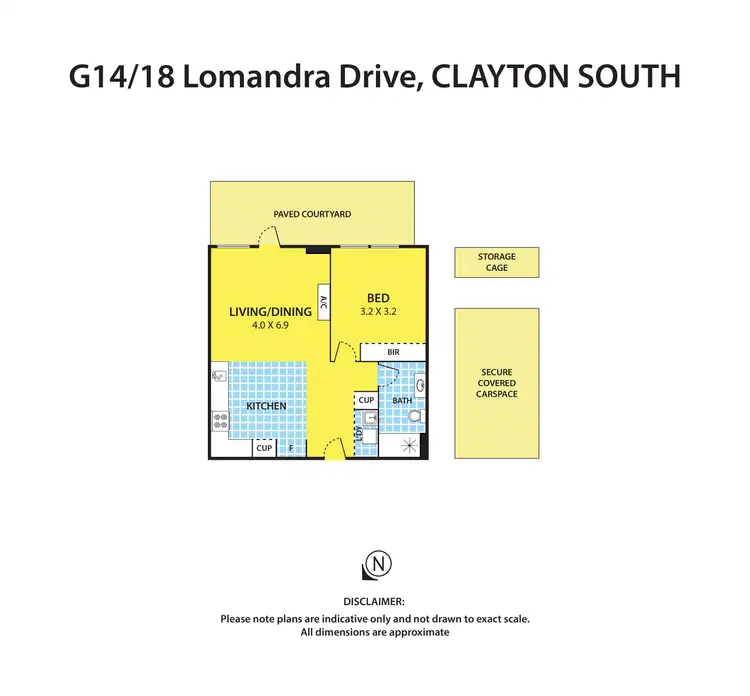 Floorplan of Homely apartment listing, G14/18 Lomandra Drive, Clayton South VIC 3169